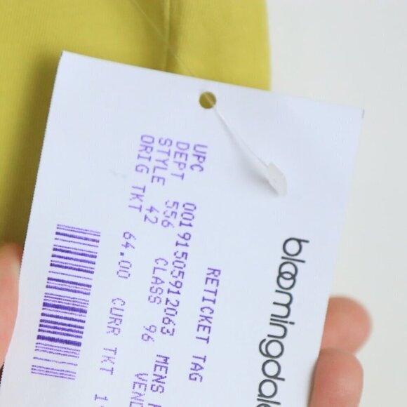 Velvet by Graham & Spencer Howard Whisper Classic Crew Neck Tee Yellow Sz Small - Picture 6 of 7